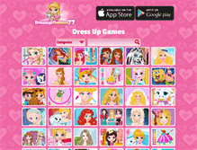 Tablet Screenshot of dressupgames77.net